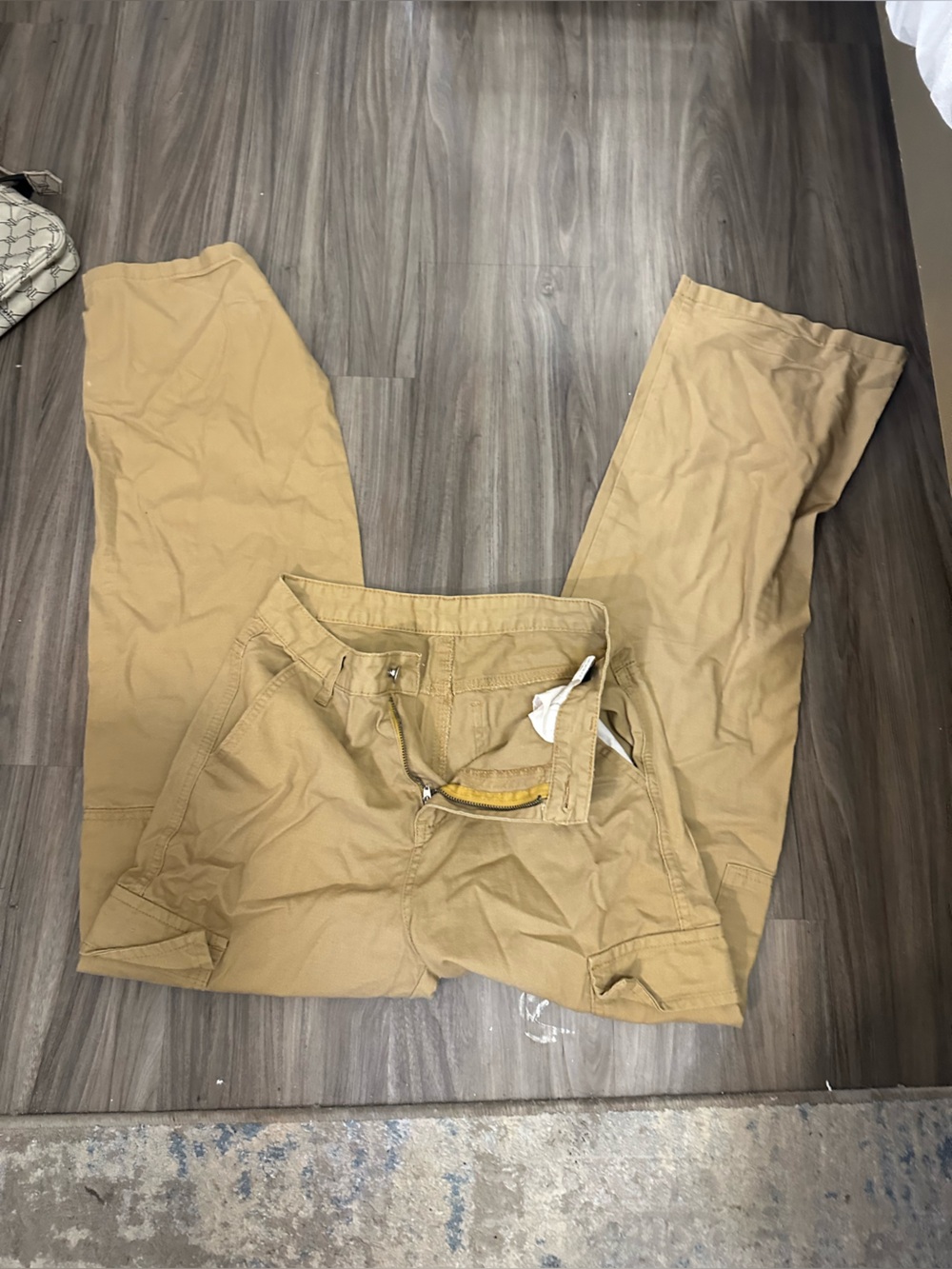 Wide-Leg Women's Pants in Tan - Casual Everyday Fit